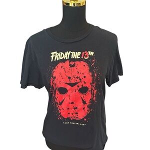 Friday the 13th Red and Black Graphic Tee Size Medium